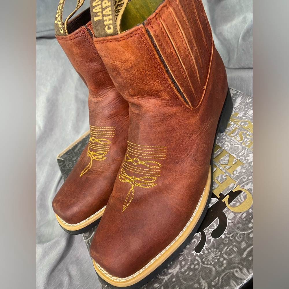 Chaparral Western Leather Boots kids size 1